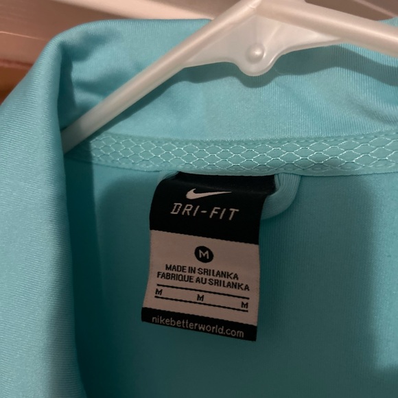 Nike turquoise blue zip up jacket size medium - Picture 3 of 3